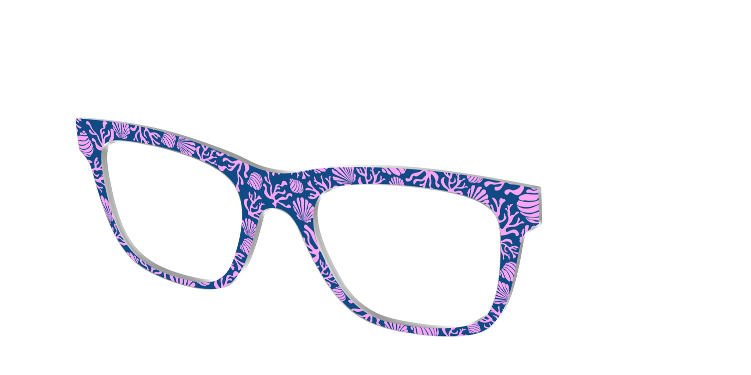 The Two-Toned Coral - Angle Top Image - Pair Eyewear