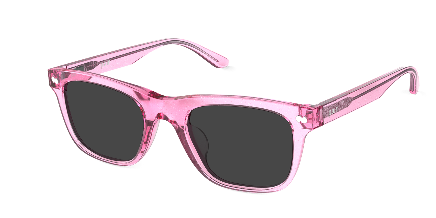The Jessie - Pink Glitter Clear Sun - Carousel3 - Pair Eyewear