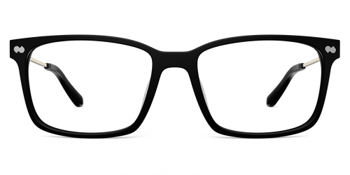 The Kirby - Black Acetate Gold Metal - Secondary Image - Pair Eyewear
