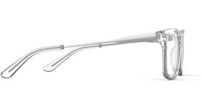 The Kirby - Crystal Clear Acetate Silver Metal - Thumbnail13 - Pair Eyewear