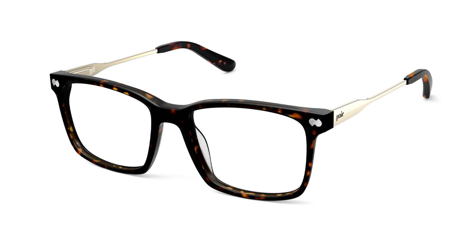 The Kirby - Tortoise Acetate Gold Metal - Carousel1 - Pair Eyewear