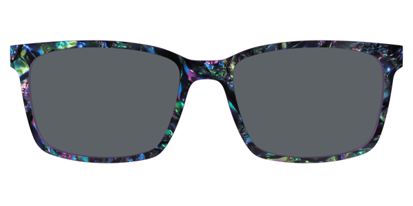 The Kirby - Violet Pearlized Gradient Acetate Rose Gold Metal