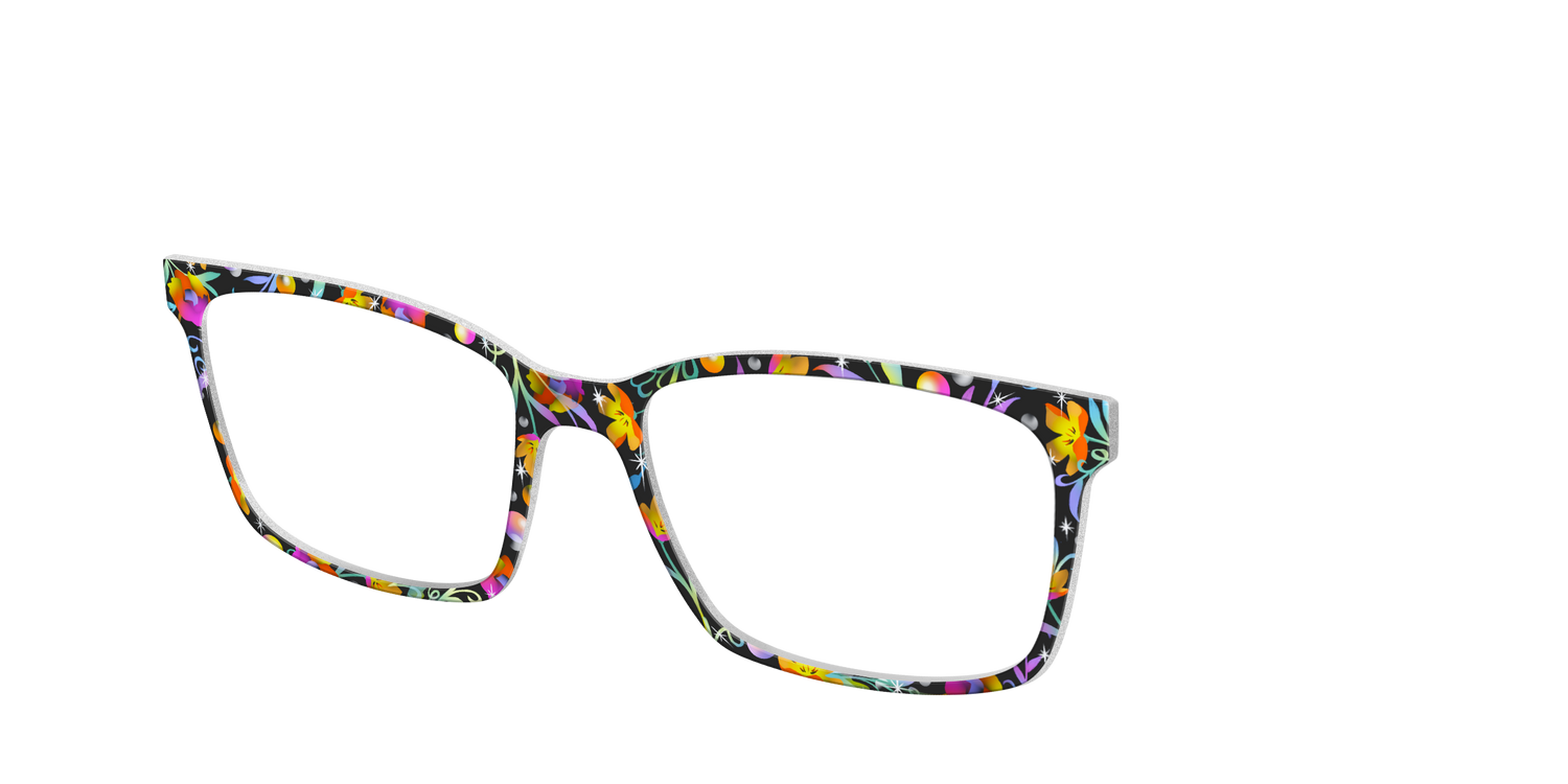 The Airbrushed Floral - Angle Top Image - Pair Eyewear