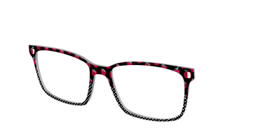 The Apple Polka Dot Split - Angle Top Thumbnail - Pair Eyewear