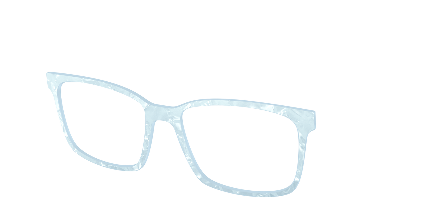 The Aquamarine Pearl Marble - Angle Top Image - Pair Eyewear