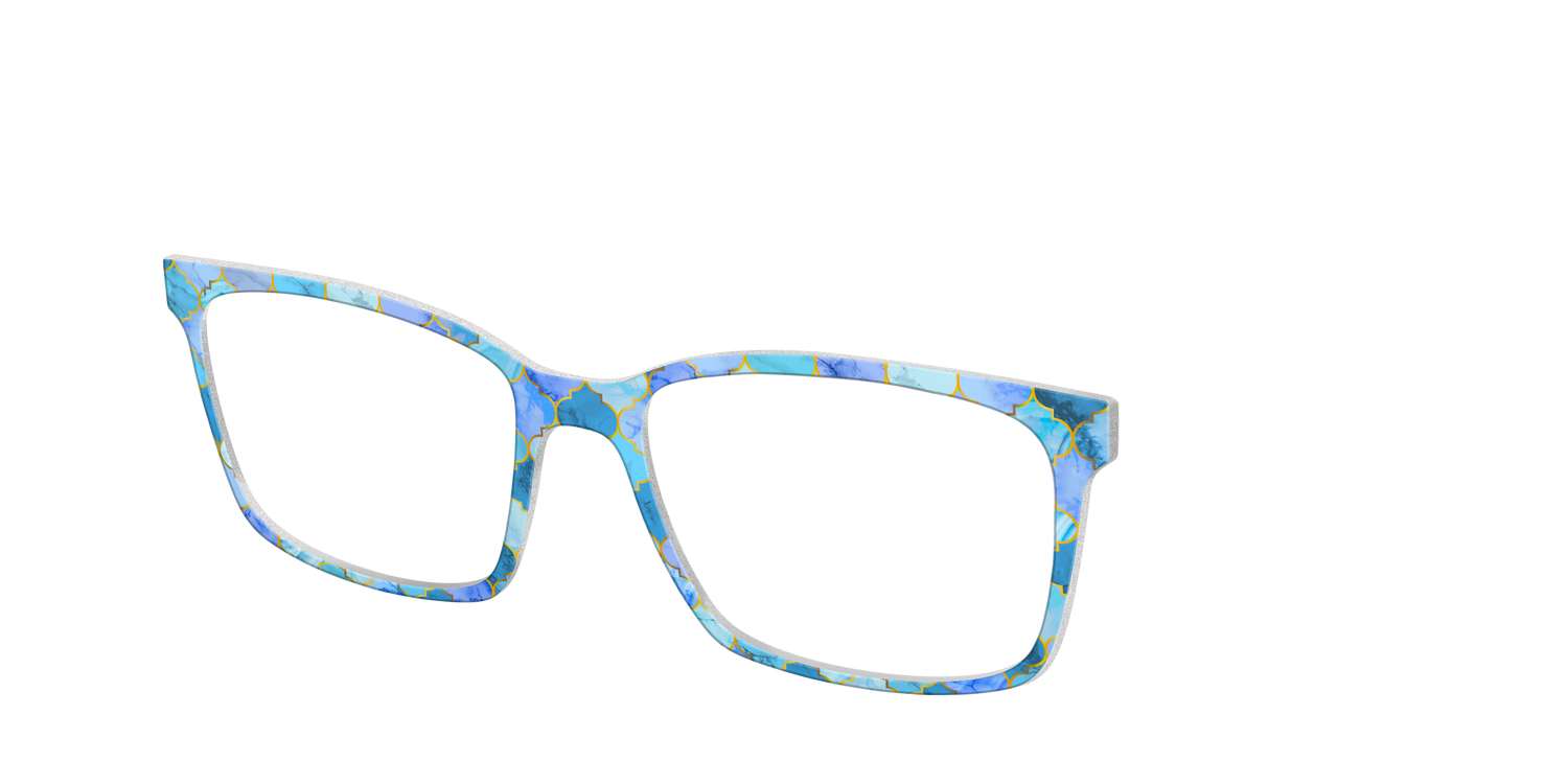 The Aqua Tiles - Angle Top Image - Pair Eyewear