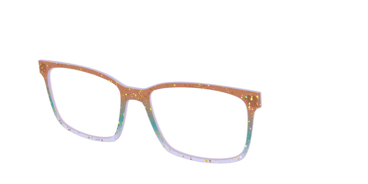 The Autumnal Gradient Crystal with Gold Flakes - Angle Top Image - Pair Eyewear