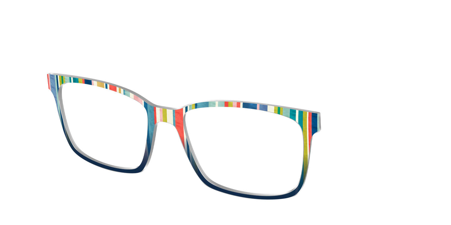 The Beach Bum Stripes - Angle Top Image - Pair Eyewear