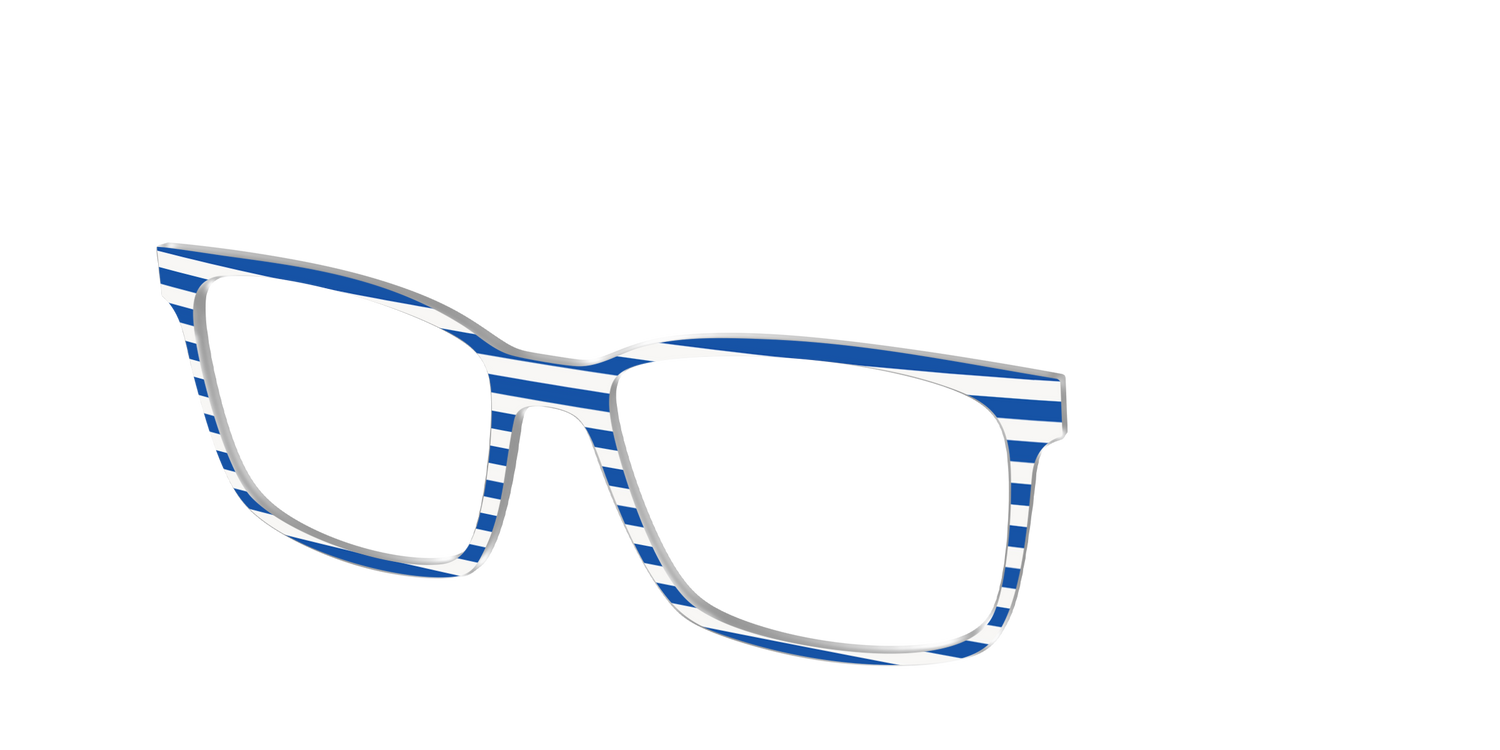 The Beach Umbrella Stripes - Angle Top Image - Pair Eyewear