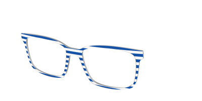 The Beach Umbrella Stripes - Angle Top Thumbnail - Pair Eyewear
