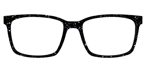 The Black Holographic Flakes - Kirby Top - Pair Eyewear