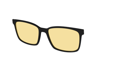 The Black With Citrine Yellow Lens - Angle Top Thumbnail - Pair Eyewear