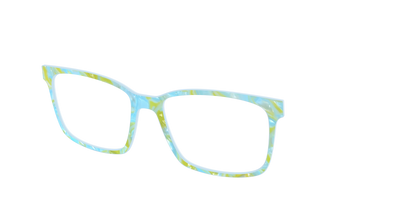 The Blue Lemonade Pearl Marble - Angle Top Thumbnail - Pair Eyewear