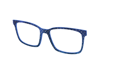 The Blue Shimmer with Silver Foil Anchors - Angle Top Thumbnail - Pair Eyewear