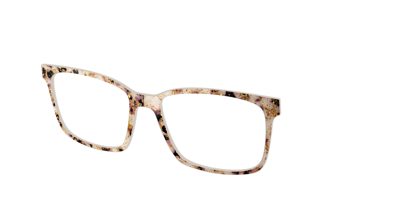 The Buttercream Tortoise with Gold Flakes - Angle Top Image - Pair Eyewear