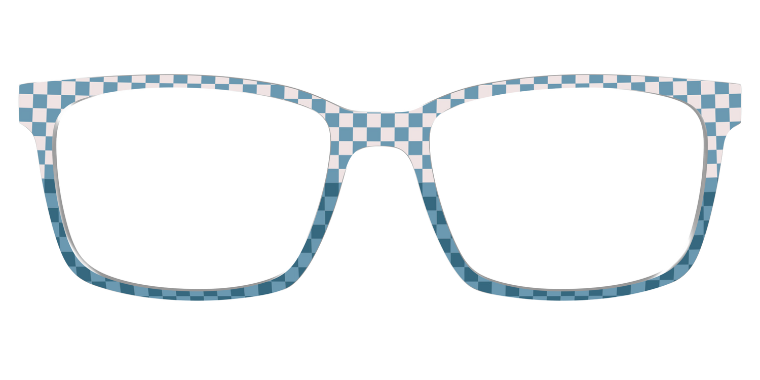 The Cerulean Check Split - Lifestyle Kirby Top Image - Pair Eyewear