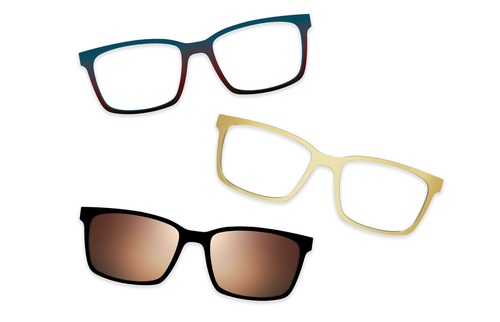 Tortoise Acetate Gold Metal - Set - Kirby Top - Pair Eyewear