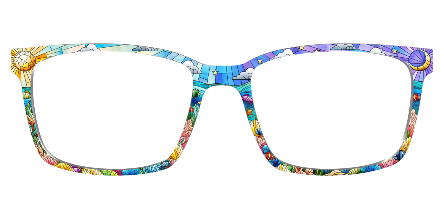The Coral Reef Stained Glass - Lifestyle Kirby Top Image - Pair Eyewear