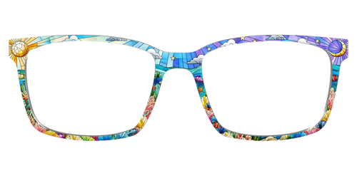 The Coral Reef Stained Glass - Kirby Top - Pair Eyewear