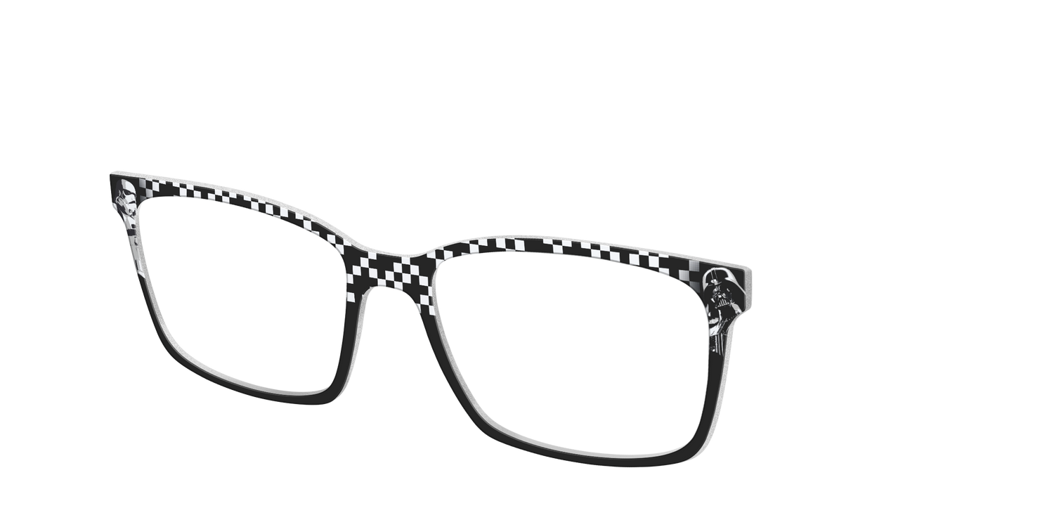 Dark Side Checker Split - Angle Top Image - Pair Eyewear