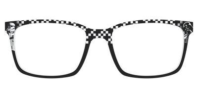 Dark Side Checker Split - Front Top Thumbnail - Pair Eyewear