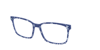 The Denim Heart Glitter Crystal - Angle Top Thumbnail - Pair Eyewear