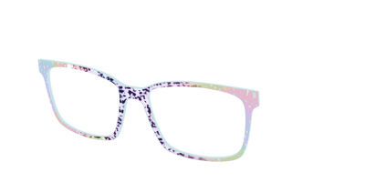 The Fairy Spots with Silver Foil - Angle Top Thumbnail - Pair Eyewear
