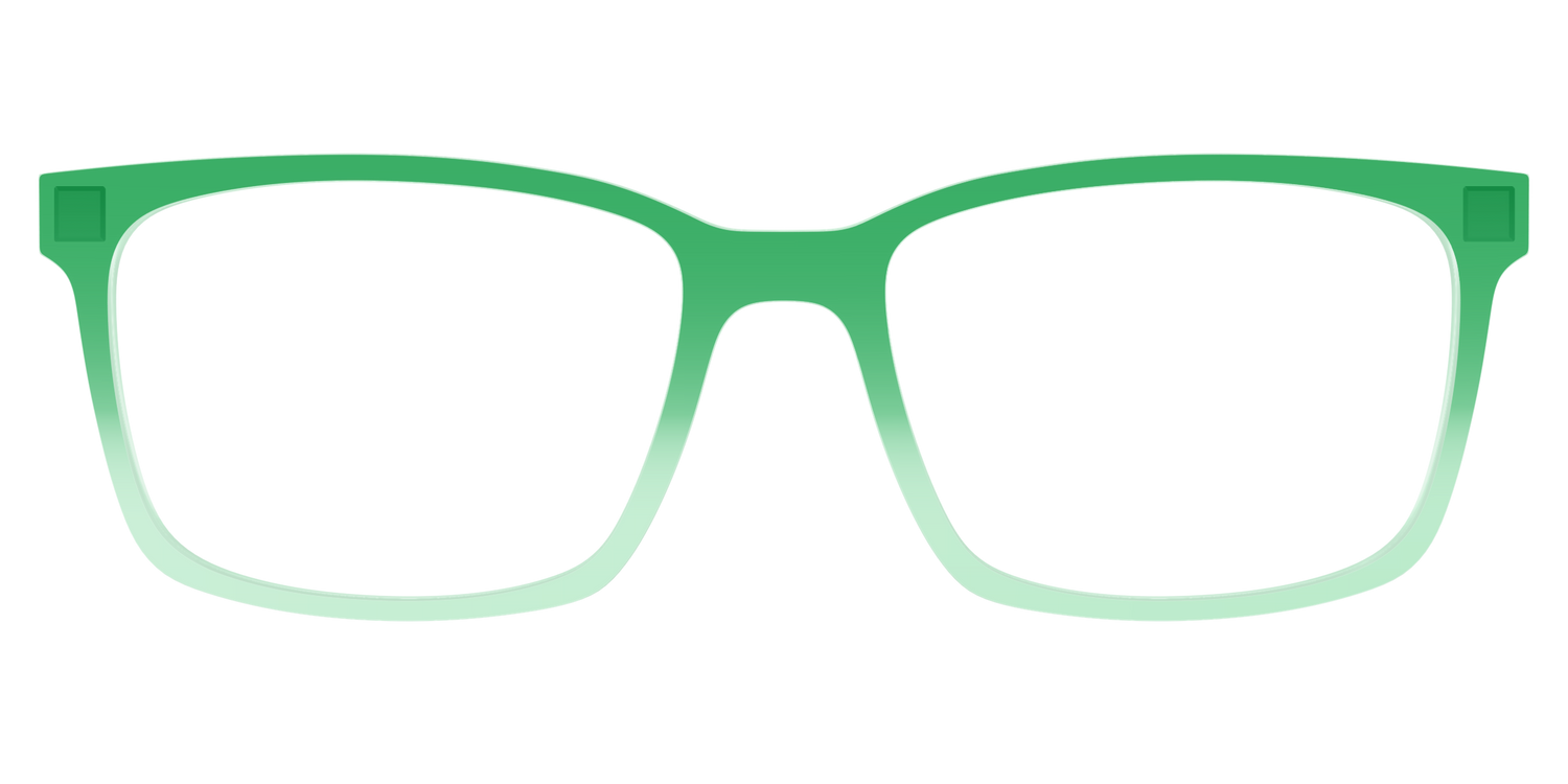 The Fern to Mint Gradient Crystal - Lifestyle Kirby Top Image - Pair Eyewear