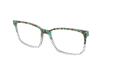 The Fifty Yard Line Polka Dot Split - Angle Top Thumbnail - Pair Eyewear