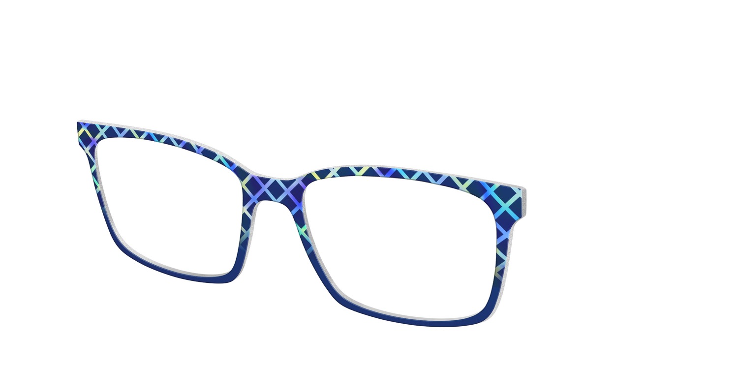 The Frozen Gradient Plaid - Angle Top Image - Pair Eyewear