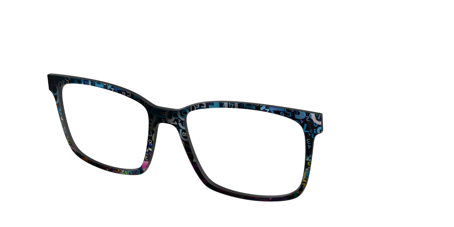The Holographic Numbers - Angle Top Image - Pair Eyewear
