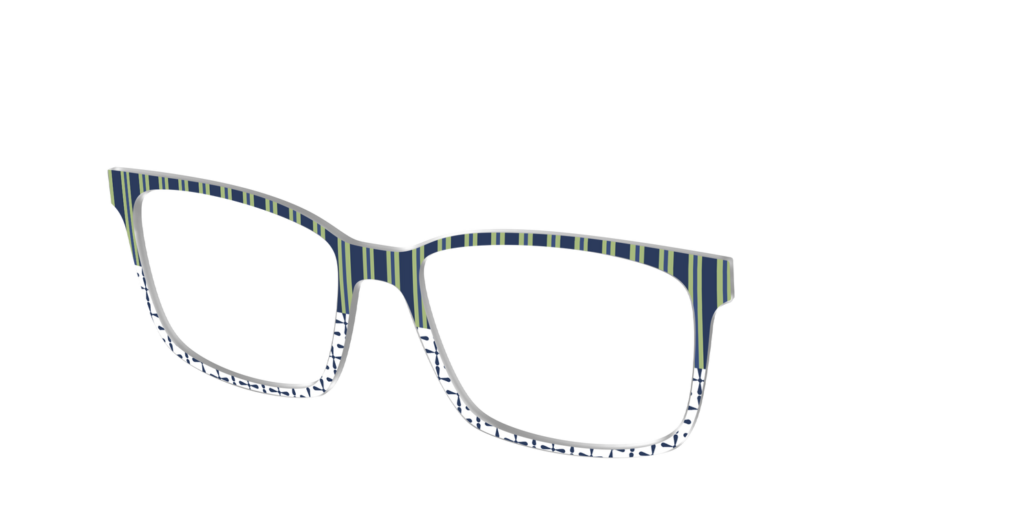 The Kayak Stripes - Angle Top Image - Pair Eyewear