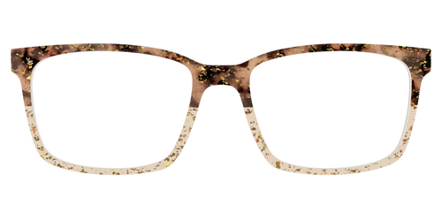 The Khaki Tortoise Crystal Split with Gold Flakes - Kirby Top - Pair Eyewear