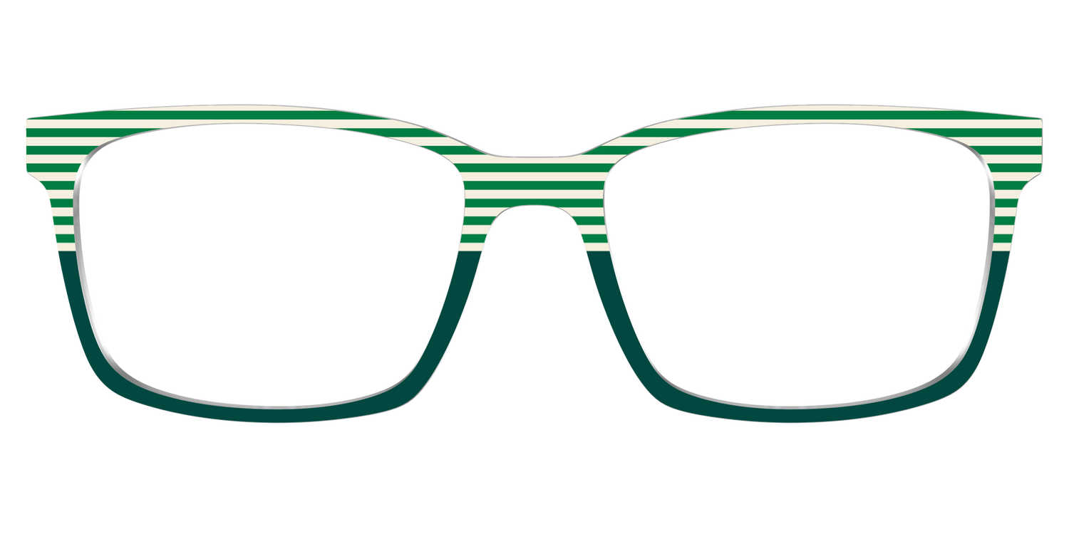 The Leprechaun Stripe Split - Lifestyle Kirby Top Image - Pair Eyewear