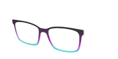 The Licorice to Seafoam Gradient - Angle Top Thumbnail - Pair Eyewear