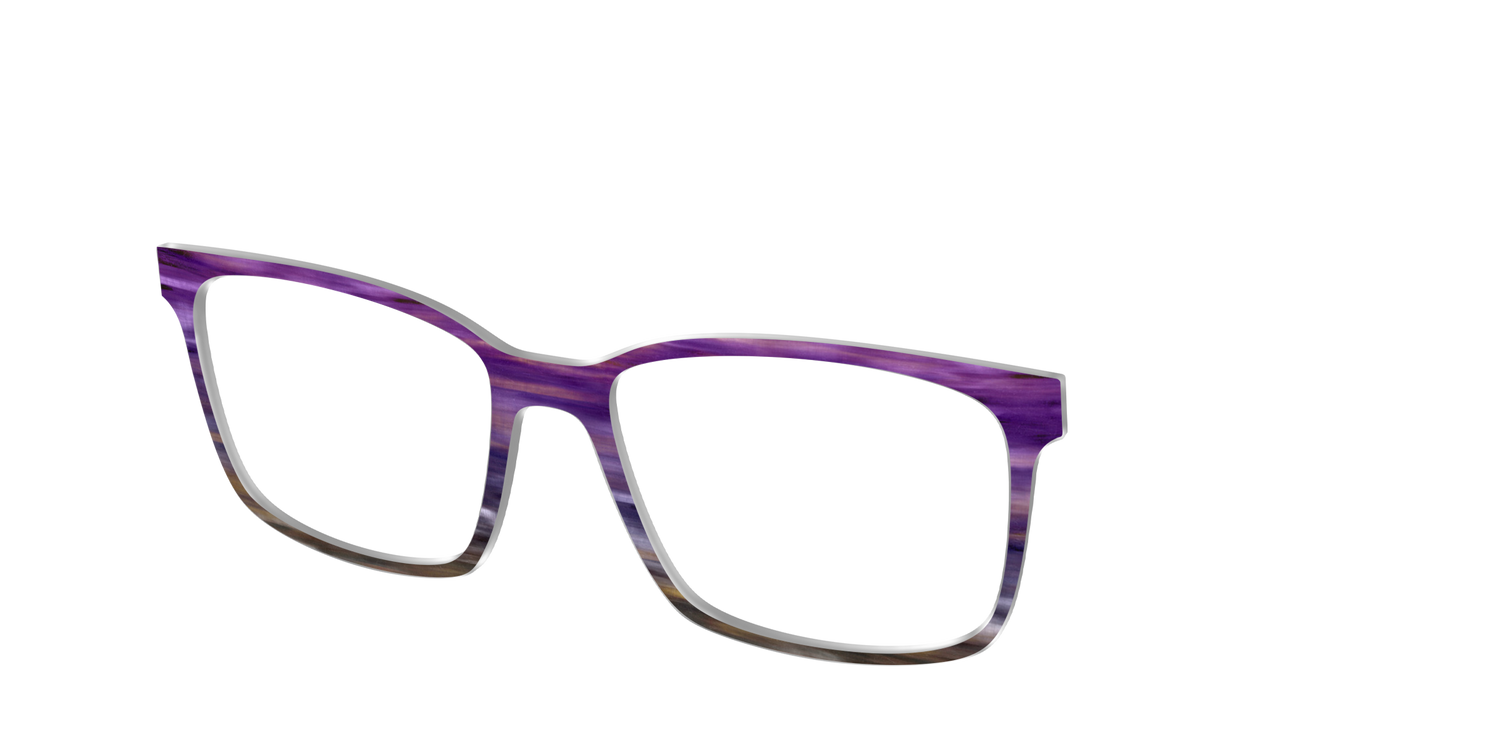 The Lilac Gradient Horn - Angle Top Image - Pair Eyewear