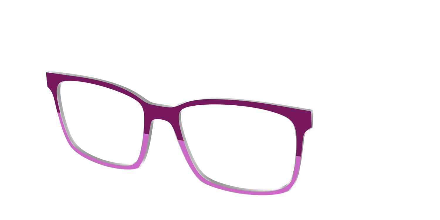 The Mulberry & Orchid Split - Angle Top Image - Pair Eyewear