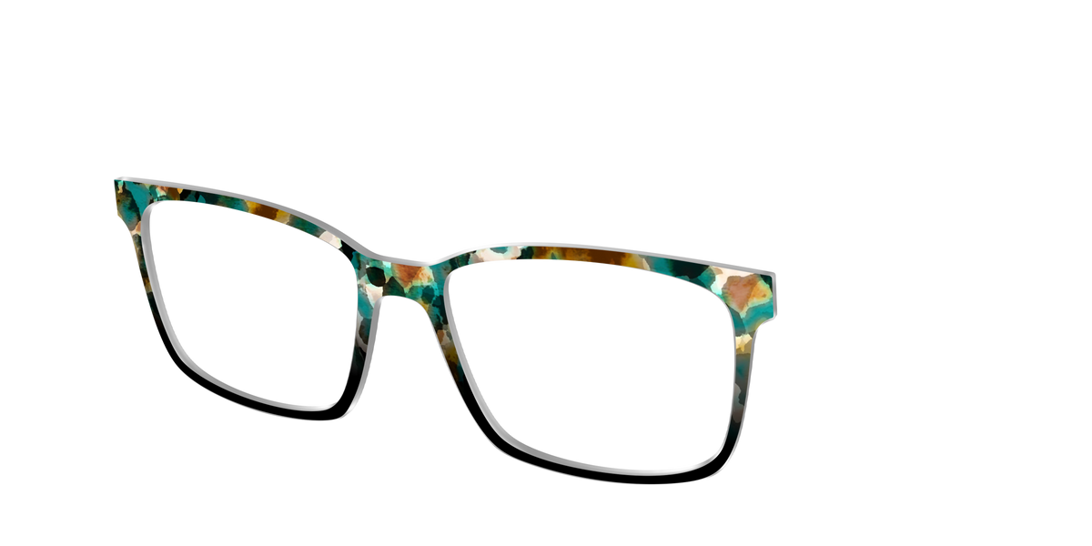 The Oxidized Copper Tortoise - Angle Top Image - Pair Eyewear