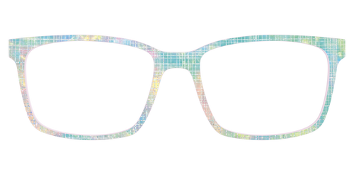 The Pastel Gradient with Holographic Hatching - Kirby Top - Pair Eyewear