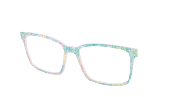 The Pastel Gradient with Holographic Hatching - Angle Top Thumbnail - Pair Eyewear