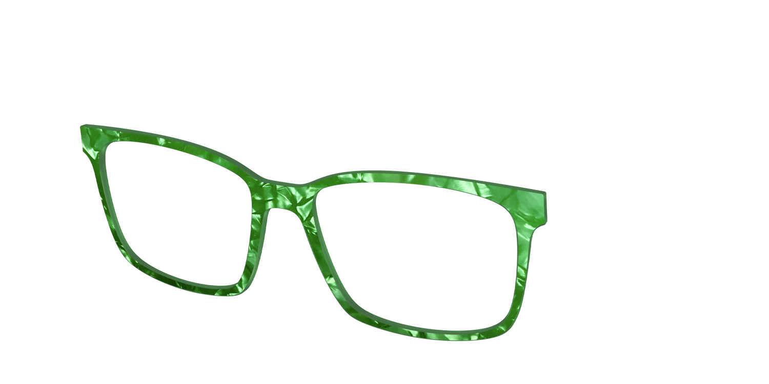 The Peridot Pearl Marble - Angle Top Image - Pair Eyewear