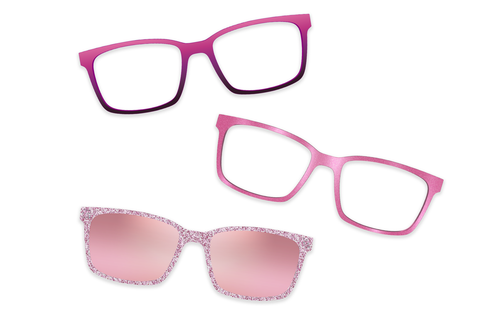 Pink Clear - Set - Kirby Top - Pair Eyewear