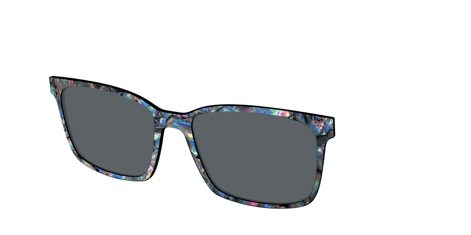 The Polarized Midnight Abalone Sun Top - Angle Top Image - Pair Eyewear