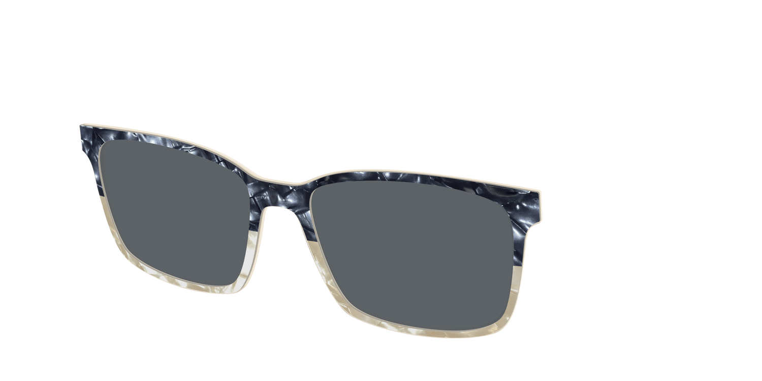 The Polarized Navy to Taupe Pearl Split Sun Top - Angle Top Image - Pair Eyewear