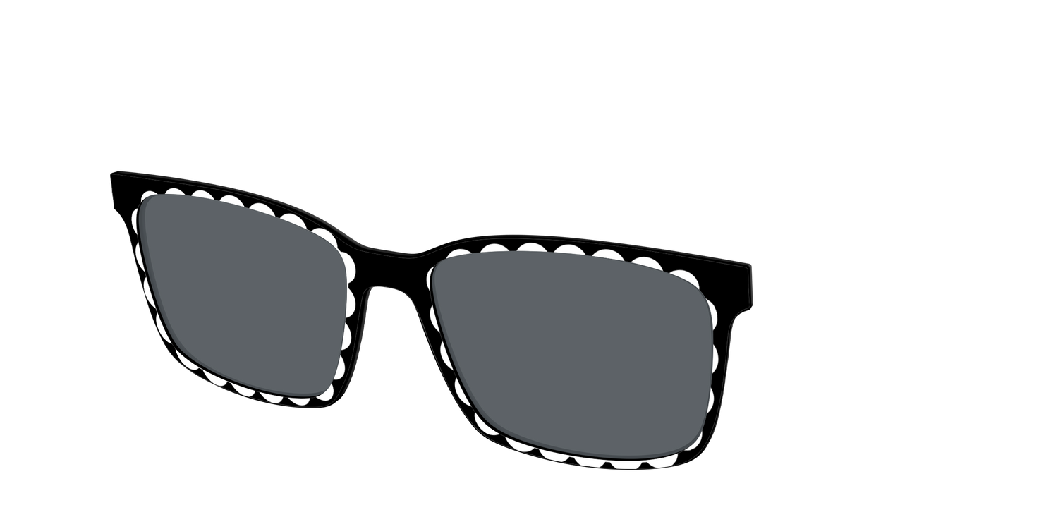 The Polarized Stylish Daisy Sun Top - Angle Top Image - Pair Eyewear