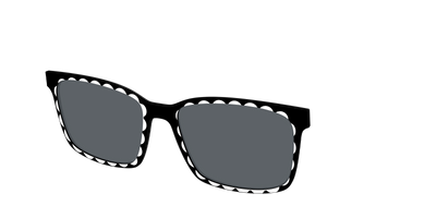 The Polarized Stylish Daisy Sun Top - Angle Top Thumbnail - Pair Eyewear