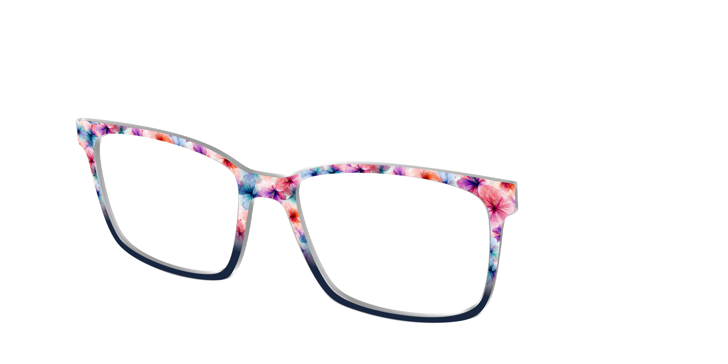 The Pressed Hibiscus - Angle Top Image - Pair Eyewear