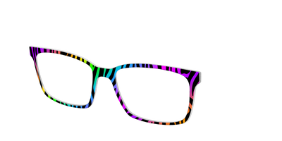 The Prismatic Zebra - Angle Top Thumbnail - Pair Eyewear