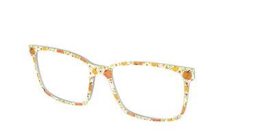 The Pumpkin Patch Crystal with Glitter - Angle Top Thumbnail - Pair Eyewear