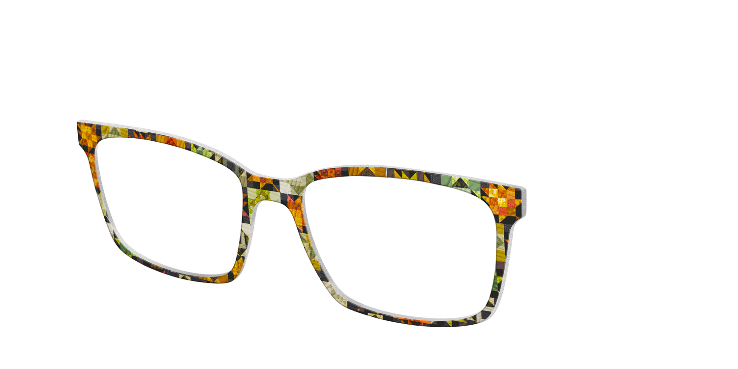 The Quilted Leaves - Angle Top Image - Pair Eyewear